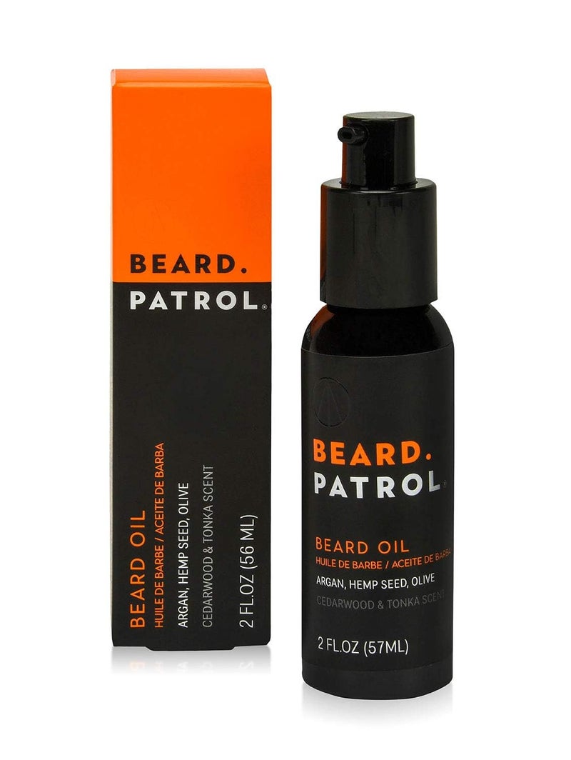 Bump Patrol Beard Patrol Mens Beard Oil  Softens Smooths  Strengthens Beard Growth  Grooming Beard and Mustache Maintenance Treatment  Cedarwood  Tonka
