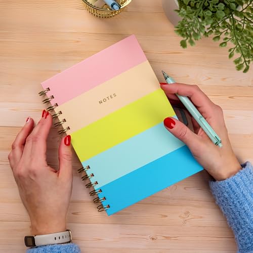 Astrobrights Twin Wire Journal, Hardcover, 6.5" x 8.5", Punchy Pastel Colored Pages, 90 Sheets/180 Ruled Pages (91539) - Image 2