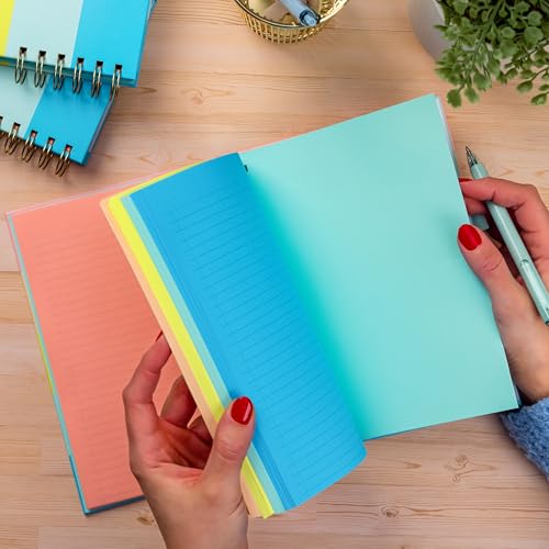 Astrobrights Twin Wire Journal, Hardcover, 6.5" x 8.5", Punchy Pastel Colored Pages, 90 Sheets/180 Ruled Pages (91539) - Image 4