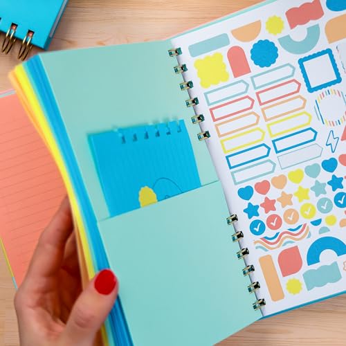 Astrobrights Twin Wire Journal, Hardcover, 6.5" x 8.5", Punchy Pastel Colored Pages, 90 Sheets/180 Ruled Pages (91539) - Image 5