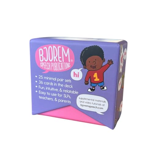 Bjorem Speech Bjorem Final Consonant Deletion Speech Therapy Deck 25 Minimal Pairs for Children Who Omit Final Sounds - Image 5