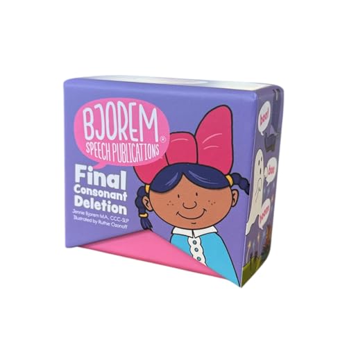 Bjorem Speech Bjorem Final Consonant Deletion Speech Therapy Deck 25 Minimal Pairs for Children Who Omit Final Sounds - Image 1