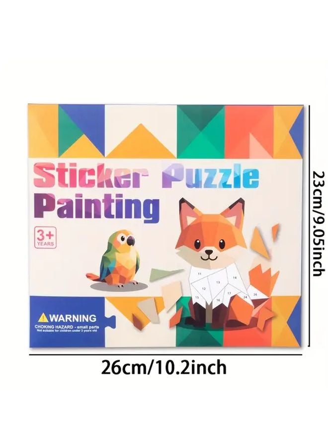 3D Geometric Stickers Transportation Style Educational Toys For Kids DIY Crafts - Image 3