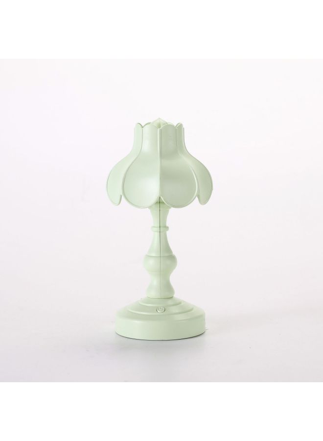 Vintage Lotus Leaf Usb Lamp Girl's Heart Ins Student Dormitory Desktop Flower Decorative Table Lamp Bedroom Ornaments Night Light-Color:LD05 Green  - Image 1