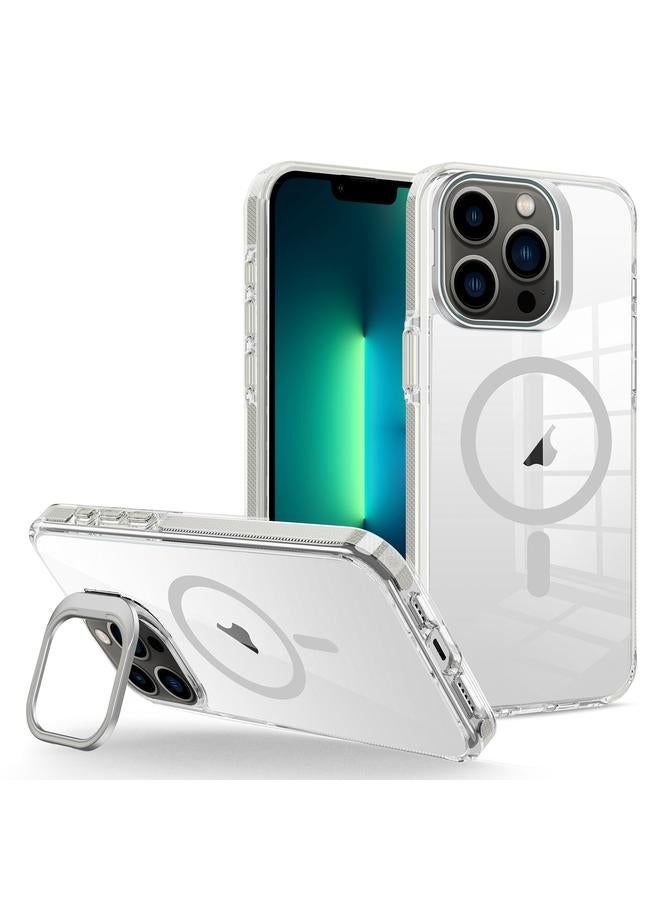 Zaboon Case For iPhone 13 Pro Max J2 High Transparent MagSafe Magnetic Frame Holder Phone Case - Image 1