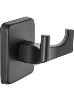 Tema Square Black Double Bathrobe Hanger 71723-2M 