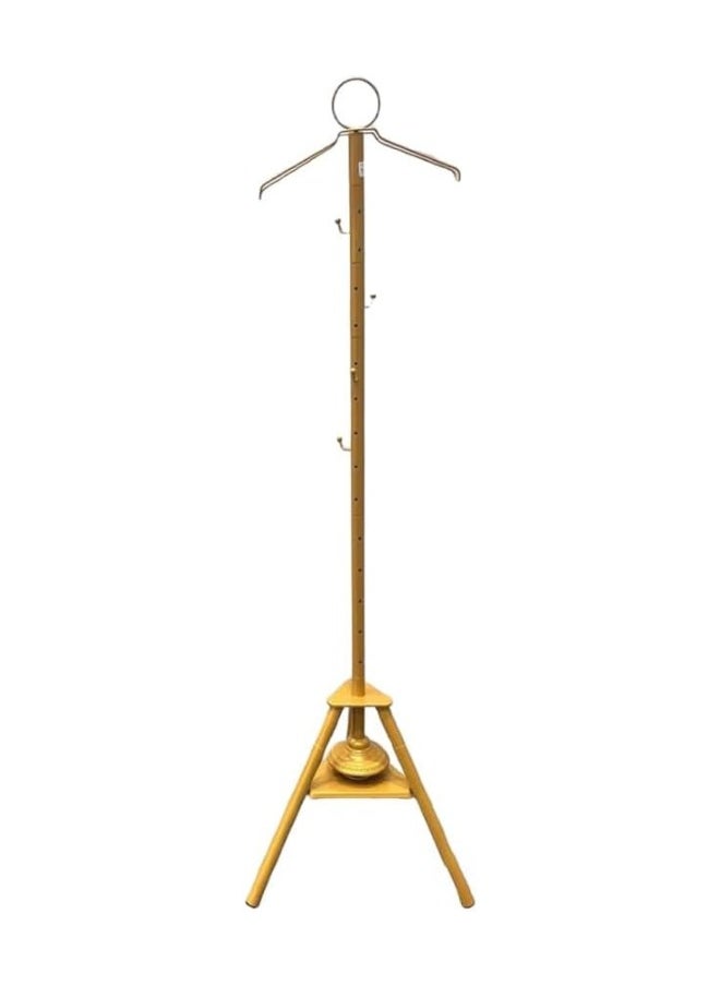 ELTRAZONE 175cm Clothes Incense Burner Stand – Tall Gold Bakhoor Steaming Stand with Cloth Hooks, Steam Holes for Oud & Perfume Infusion – Indoor Outdoor Fabric Freshening Rack, Decorative Bakhoor Stand for Home & Majlis Use  - Image 4