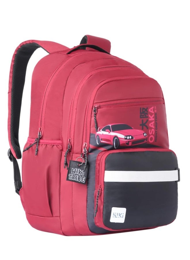 وايلد كرافت حقيبة ظهر Wildcraft Wiki Volt 40 للأولاد والبنات | سعة 40 لترًا مع جيب مخصص للكمبيوتر المحمول، ومجموعة أدوات يدوية، وغطاء للمطر، وثلاثة جيوب مع أكتاف مبطنة | مثالية للكتب والقرطاسية والأغراض الأساسية - لون عنابي - Image 2