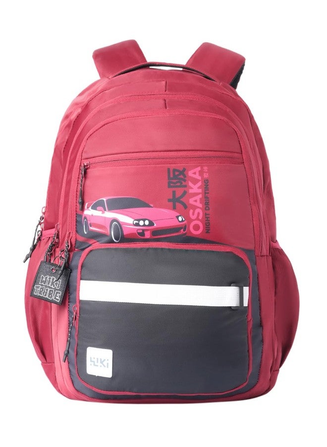 وايلد كرافت حقيبة ظهر Wildcraft Wiki Volt 40 للأولاد والبنات | سعة 40 لترًا مع جيب مخصص للكمبيوتر المحمول، ومجموعة أدوات يدوية، وغطاء للمطر، وثلاثة جيوب مع أكتاف مبطنة | مثالية للكتب والقرطاسية والأغراض الأساسية - لون عنابي - Image 3