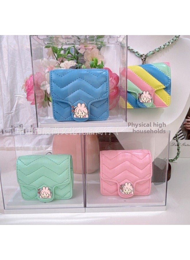 Generic - Mini Headphone Bag Suitable For Apple Airpods Pro Protective Sleeve Headphone Sleeve Long Lanyard Detachable Blind Box-Color:Pink-Applicable Models:Airpods1/2/ Pro/new3/pro 2/7.5*6*3cm Universal - Image 1