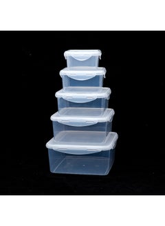 Generic Factory Direct Multi-buckle Commercial Crisper Food Grade Refrigerated Heated Crisper Storage Sealed-Specifications:Square Z04 2000ml-Color:Transparent  - Image 5