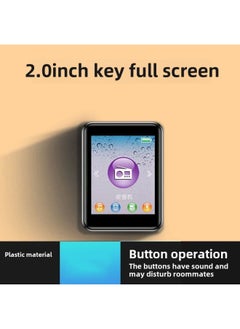 Generic Full Screen Mp3 Bluetooth Student Version Walkman MP4 Touch Screen Music Player With Dictionary P5 To Read Novels-Body Color:[ 2inch Full Screen] [button Version]-Memory Capacity:8g [data Cable + Dual Otg + Silicone Sleeve]  - Image 1