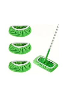 سويفر 3 Pack Reusable Mop Pads Compatible with Swiffer Sweeper Mop, Wet and Dry Flat Swiffer Mop Pads Cover Washable Swiffer Pads for Surface Hardwood Floor Cleaning(Mop Not Included)  - Image 1