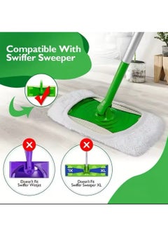 سويفر 3 Pack Reusable Mop Pads Compatible with Swiffer Sweeper Mop, Wet and Dry Flat Swiffer Mop Pads Cover Washable Swiffer Pads for Surface Hardwood Floor Cleaning(Mop Not Included)  - Image 2