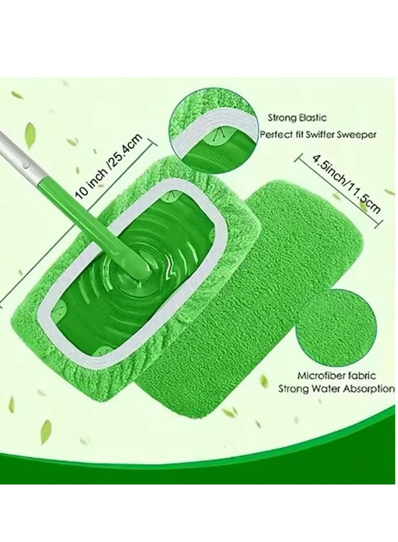 Swiffer 3 Pack Reusable Mop Pads Compatible with Swiffer Sweeper Mop, Wet and Dry Flat Swiffer Mop Pads Cover Washable Swiffer Pads for Surface Hardwood Floor Cleaning(Mop Not Included) - Image 4