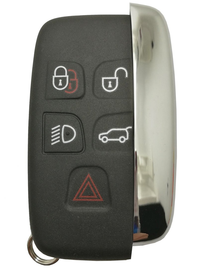 BTOZRF Smart Key Fob Case Shell for Land Rover Range Rover Sport LR2 LR4 Evoque 5 Buttons Keyless Entry Remote Replacement Cover Casing (Black) - Image 3