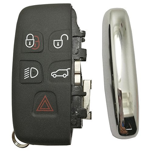 BTOZRF Smart Key Fob Case Shell for Land Rover Range Rover Sport LR2 LR4 Evoque 5 Buttons Keyless Entry Remote Replacement Cover Casing (Black) - Image 4