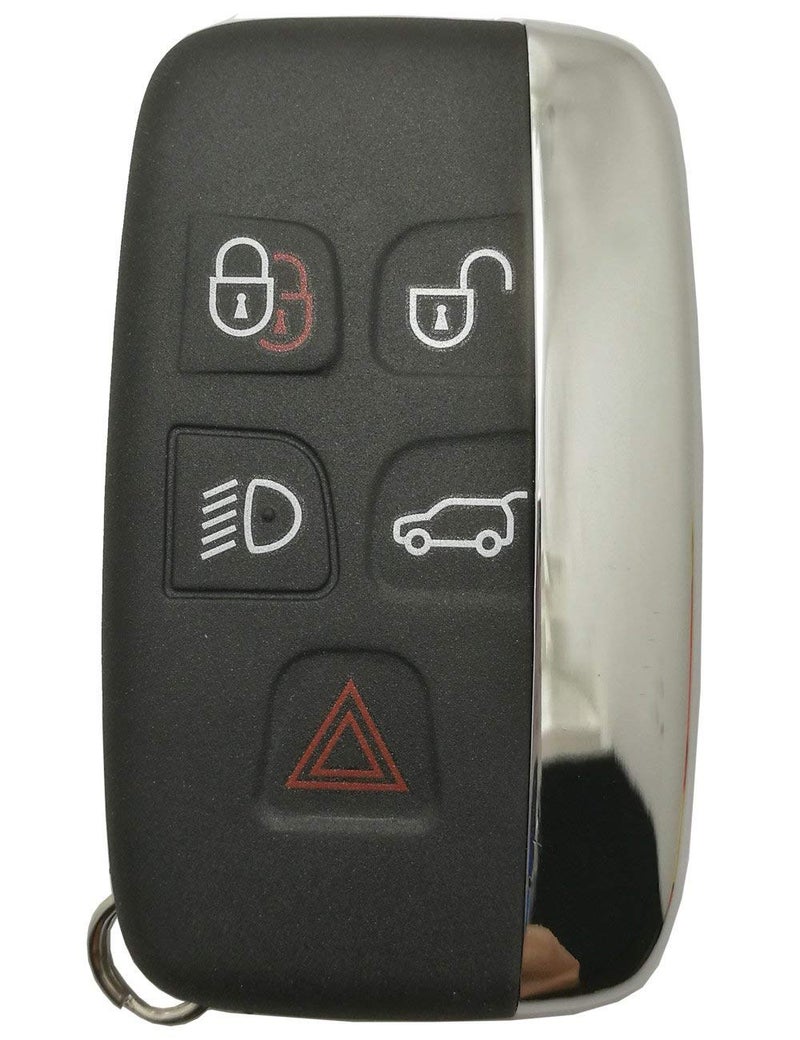 BTOZRF Smart Key Fob Case Shell for Land Rover Range Rover Sport LR2 LR4 Evoque 5 Buttons Keyless Entry Remote Replacement Cover Casing (Black) - Image 2