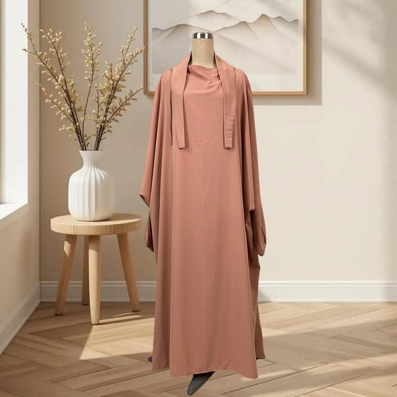 monica fashion Nida Fashion Solid Color Praying Clothes Elegant Style - Image 1