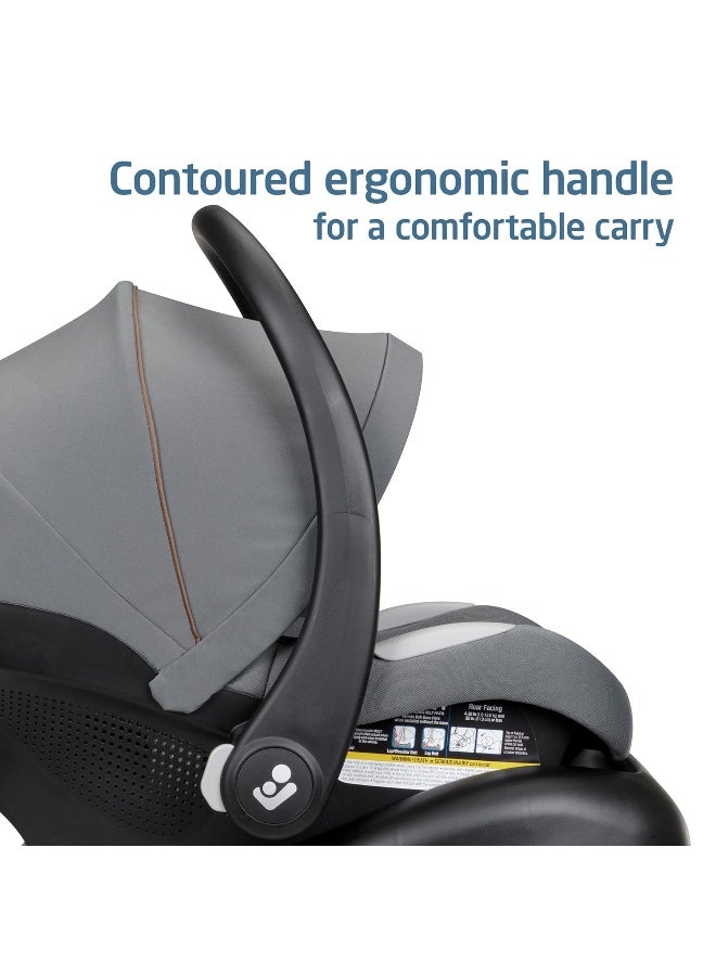 MaxiCosi Maxi-Cosi Mico Luxe Infant Car Seat with Base, Rear Facing Car Seat For Babies, Baby Carseat 4-30 lbs, Baby Car Seats, Infant Car Seats, Stone Glow - Image 4