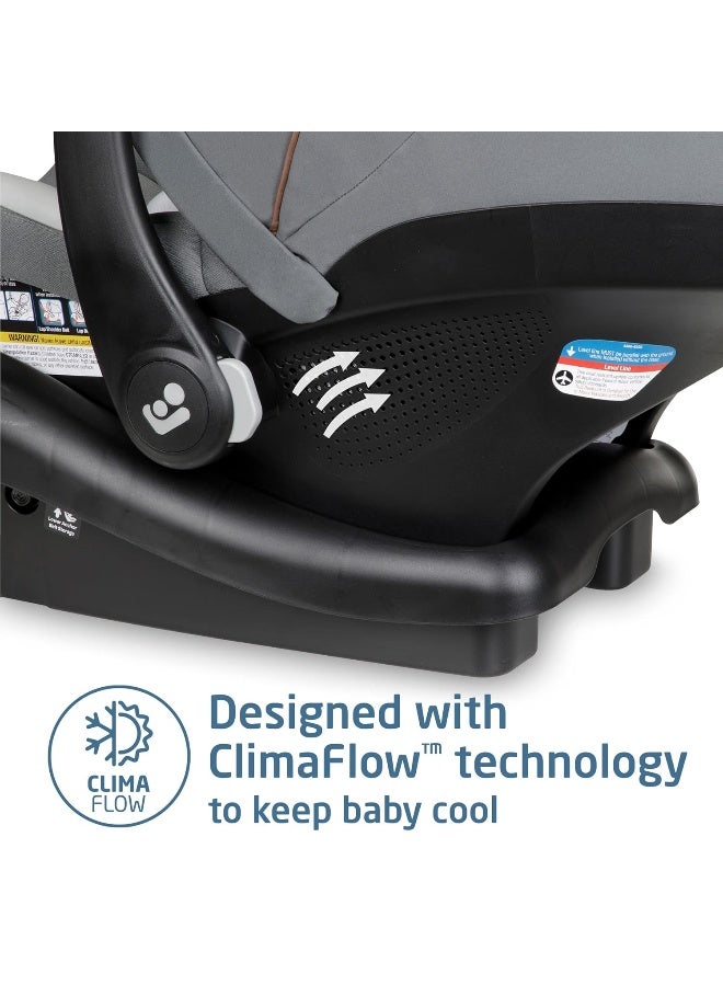 MaxiCosi Maxi-Cosi Mico Luxe Infant Car Seat with Base, Rear Facing Car Seat For Babies, Baby Carseat 4-30 lbs, Baby Car Seats, Infant Car Seats, Stone Glow - Image 5