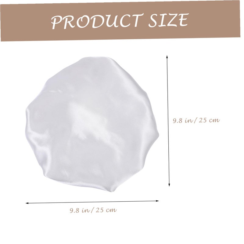 Double Satin Sleep Bonnet For Kids Breathable Elastic Hair Protector Hat - Image 3