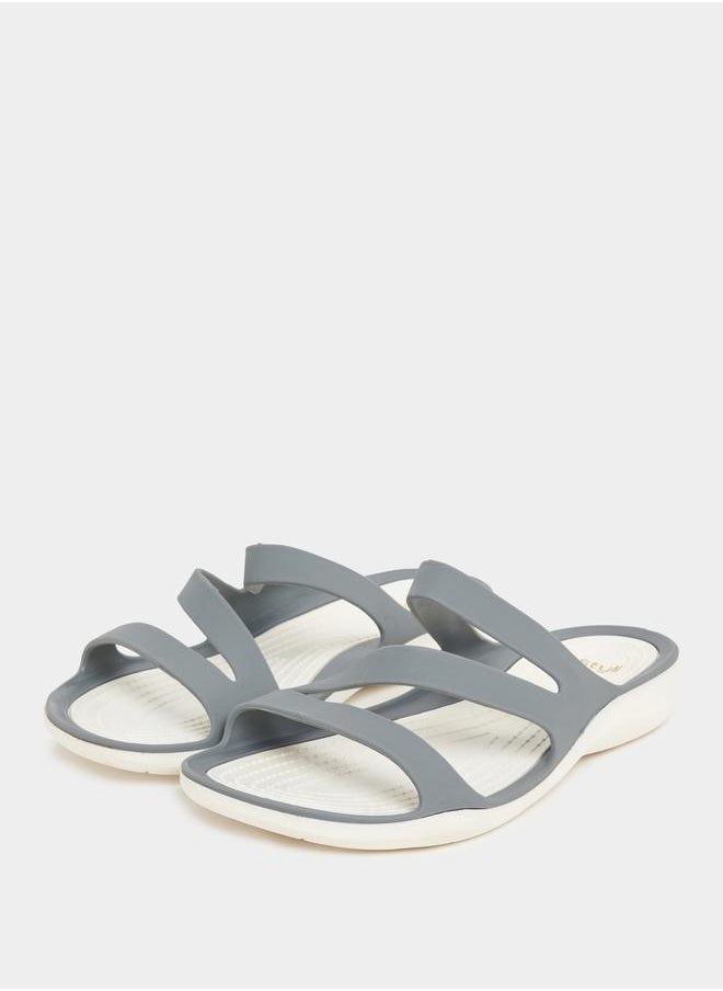 Styli Strappy Plain Slides  - Image 3