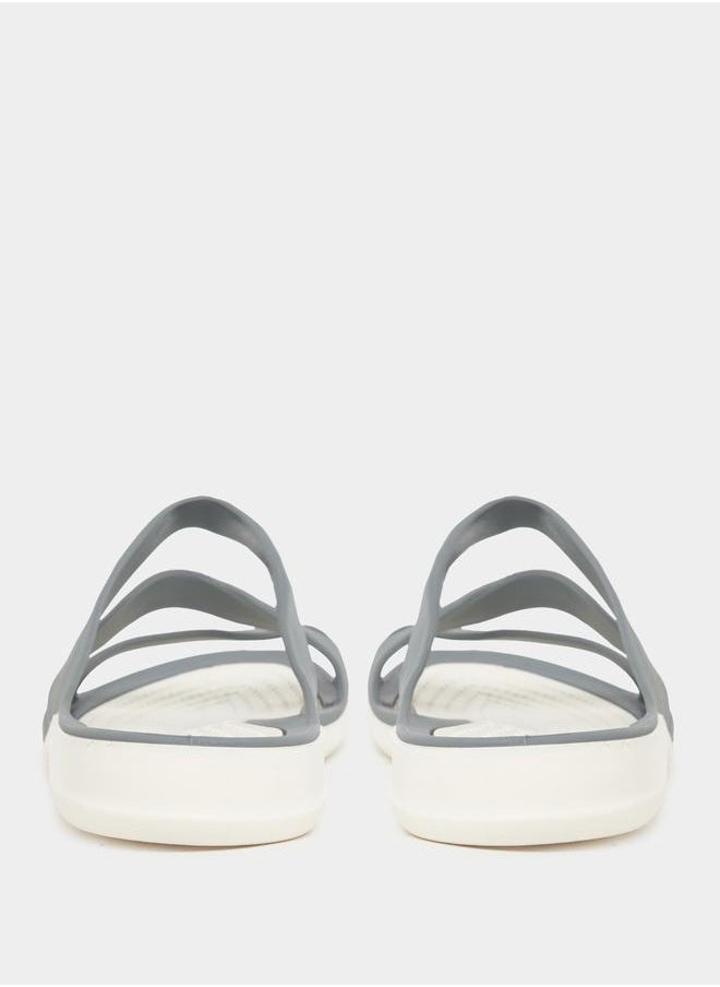 Styli Strappy Plain Slides  - Image 5