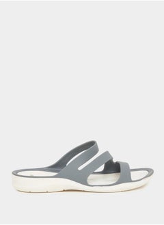 Strappy Plain Slides