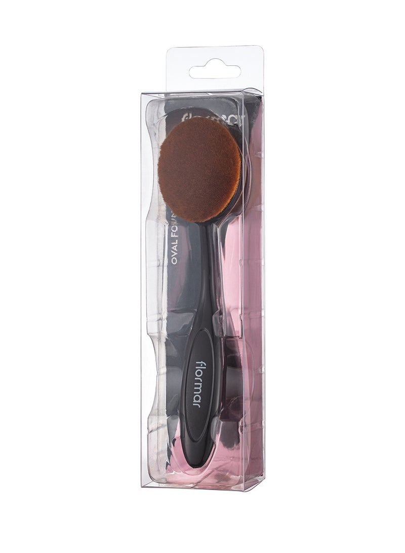 flormar Oval Foundation Brush Re-design Black - Image 2