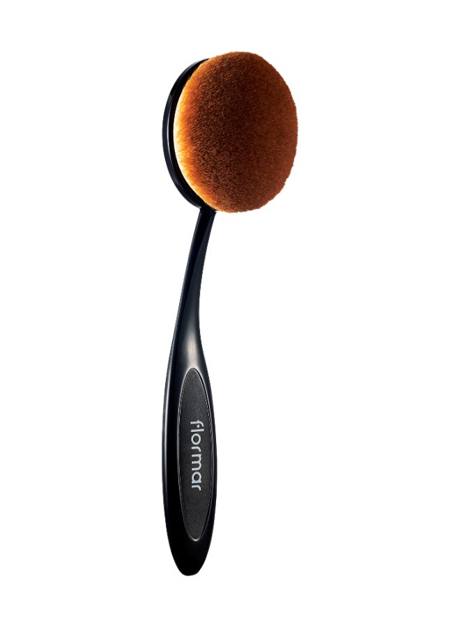 flormar Oval Foundation Brush Re-design Black - Image 1