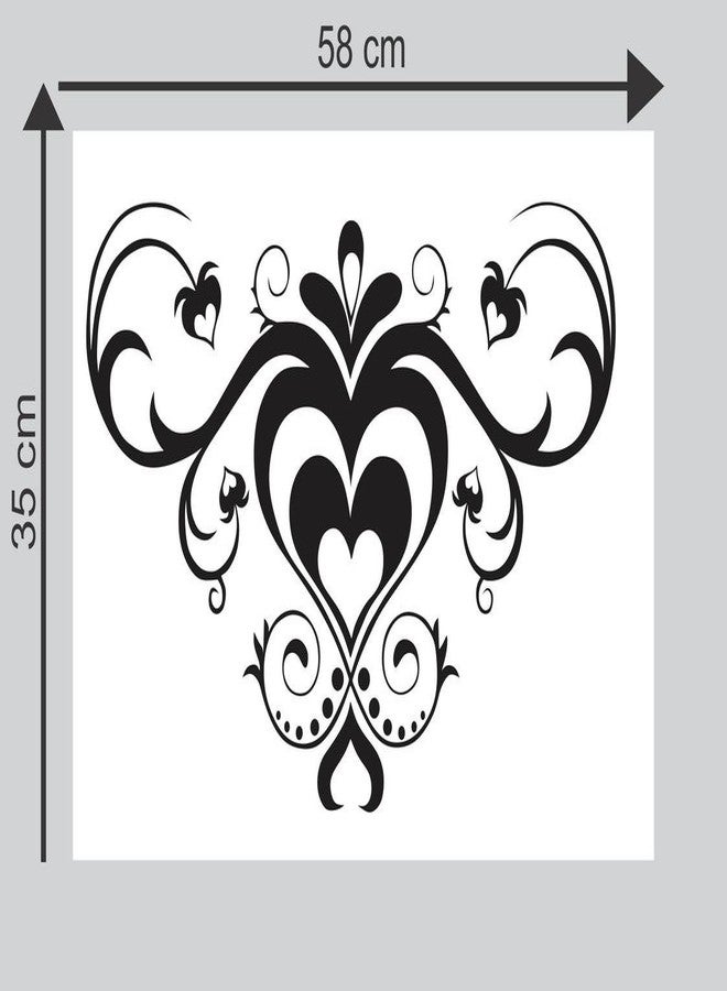Sticker Studio Heart Design Wall Sticker (PVC Vinyl,Size -58 cm x 35 cm) - Image 2