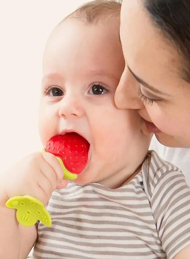 Nibbler Silicone Baby Teething Fruit Shape Toy for 0-12 Months, 1 Piece BPA Free Silicone Soothing Teether Soft & Safe Gum Relief Toy (Pack of 1) - Image 5