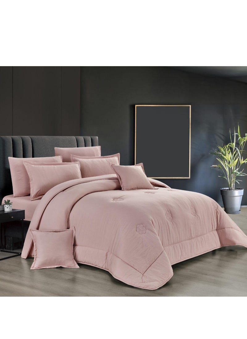 Red Rose A royal plain double comforter set that adds beauty and elegance to your room 