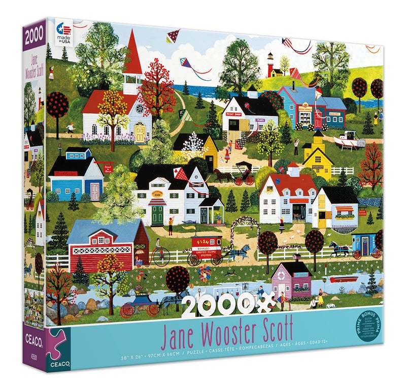 سيكو Ceaco - Jane Wooster Scott - On the Summer Wind - 2000 قطعة Jigsaw Puzzle - Image 3