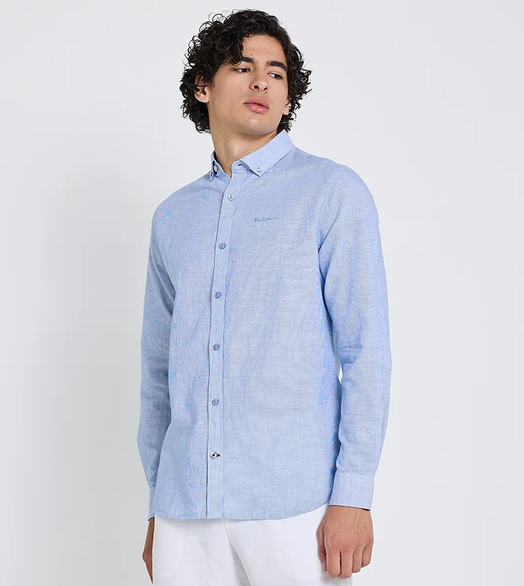 بين شيرمان Ben Sherman Men's Short Sleeve Striped Shirts