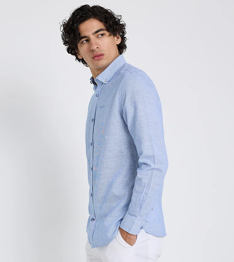 بين شيرمان Ben Sherman Men's Short Sleeve Striped Shirts