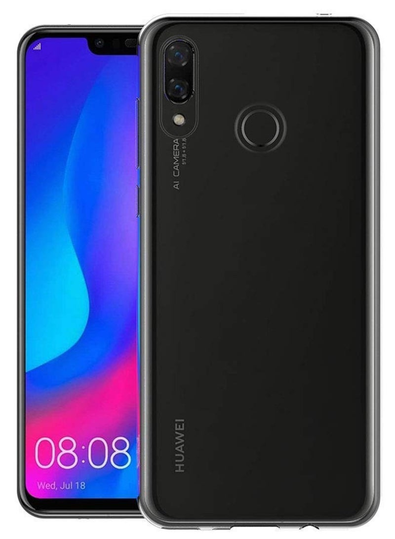 مايجين حافظة لهاتف هواوي بي سمارت بلس وهواوي نوفا 3I مقاس 6.3 بوصة غطاء خلفي شفاف من مطاط البولي يوريثان الناعم - Image 2