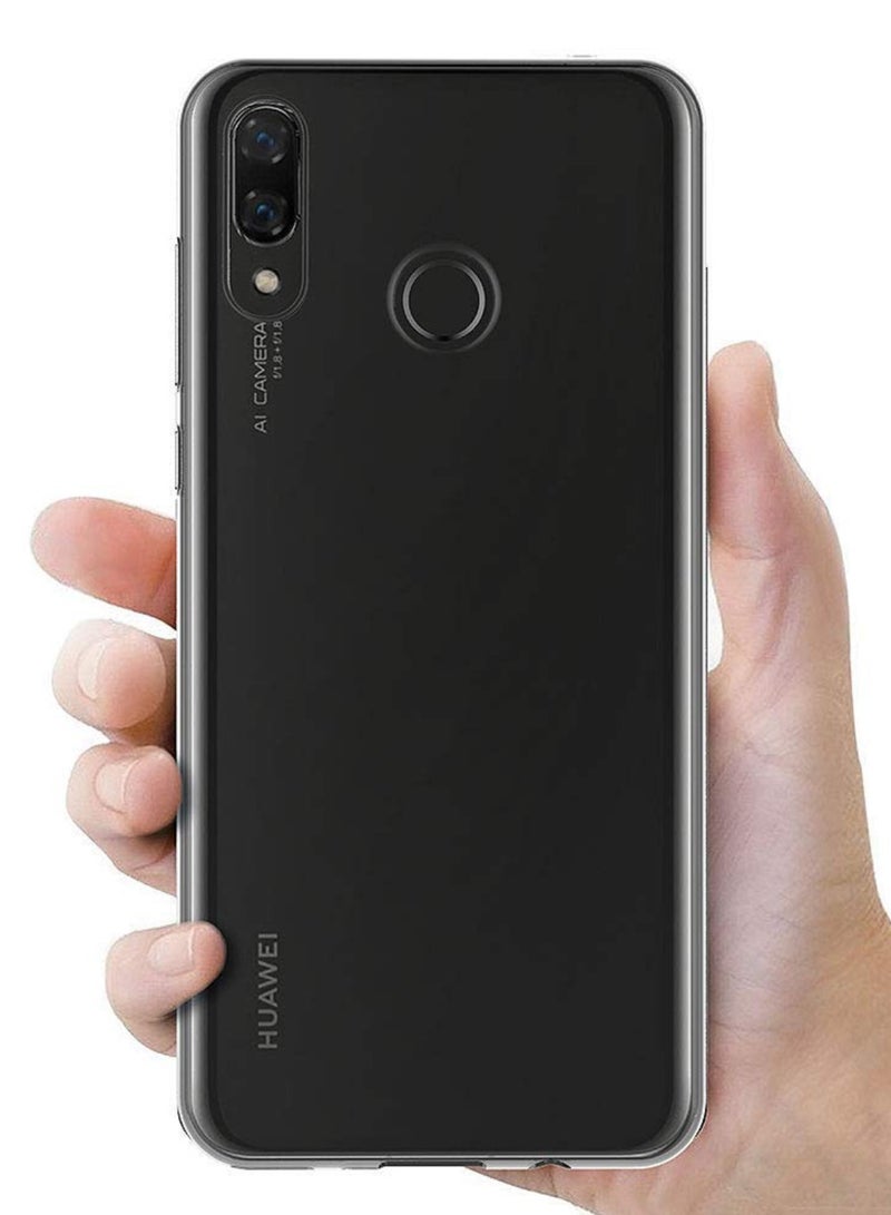 مايجين حافظة لهاتف هواوي بي سمارت بلس وهواوي نوفا 3I مقاس 6.3 بوصة غطاء خلفي شفاف من مطاط البولي يوريثان الناعم - Image 3