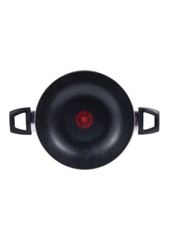 BERGNER ULTRA PRESSED ALUMINUM KADAI+ LID 28X8 CM WITH HEAT DOT TECHNOLOGY, INDUCTION BOTTOM, METALIC ORANGE COLOR, BG31315OR  - Image 3