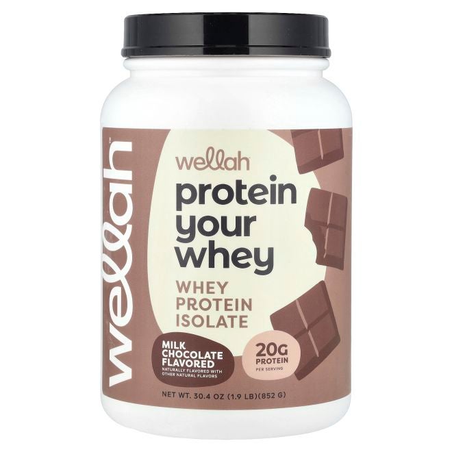 Wellah Protein Your Whey Whey Protein Isolate Milk Chocolate 1.9 lb (852 g) - Image 1