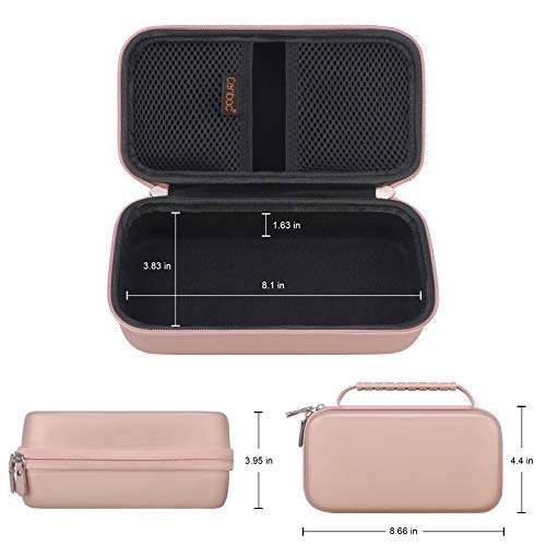 Canboc Carrying Case for Halo Bolt Portable Car Jump Starter 58830/57720/44400 mWh, Halo Bolt ACDC Max 55500 mWh Phone Charger, Mesh Bag for Jumper Cable, AC Wall Charger, Charge,Rose Gold - Image 4