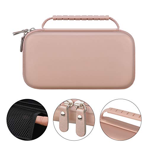 Canboc Carrying Case for Halo Bolt Portable Car Jump Starter 58830/57720/44400 mWh, Halo Bolt ACDC Max 55500 mWh Phone Charger, Mesh Bag for Jumper Cable, AC Wall Charger, Charge,Rose Gold - Image 3