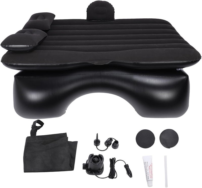 Car Air Mattress with 2 Pillows SUV Air Mattress for SUVs Trucks (Black) - Image 1