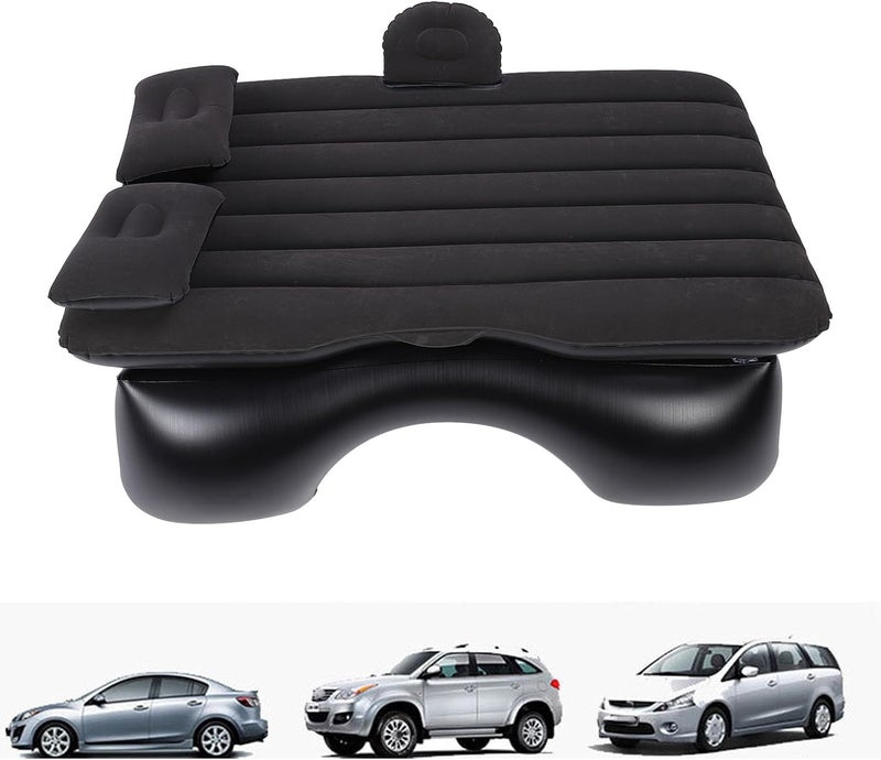 Car Air Mattress with 2 Pillows SUV Air Mattress for SUVs Trucks (Black) - Image 2