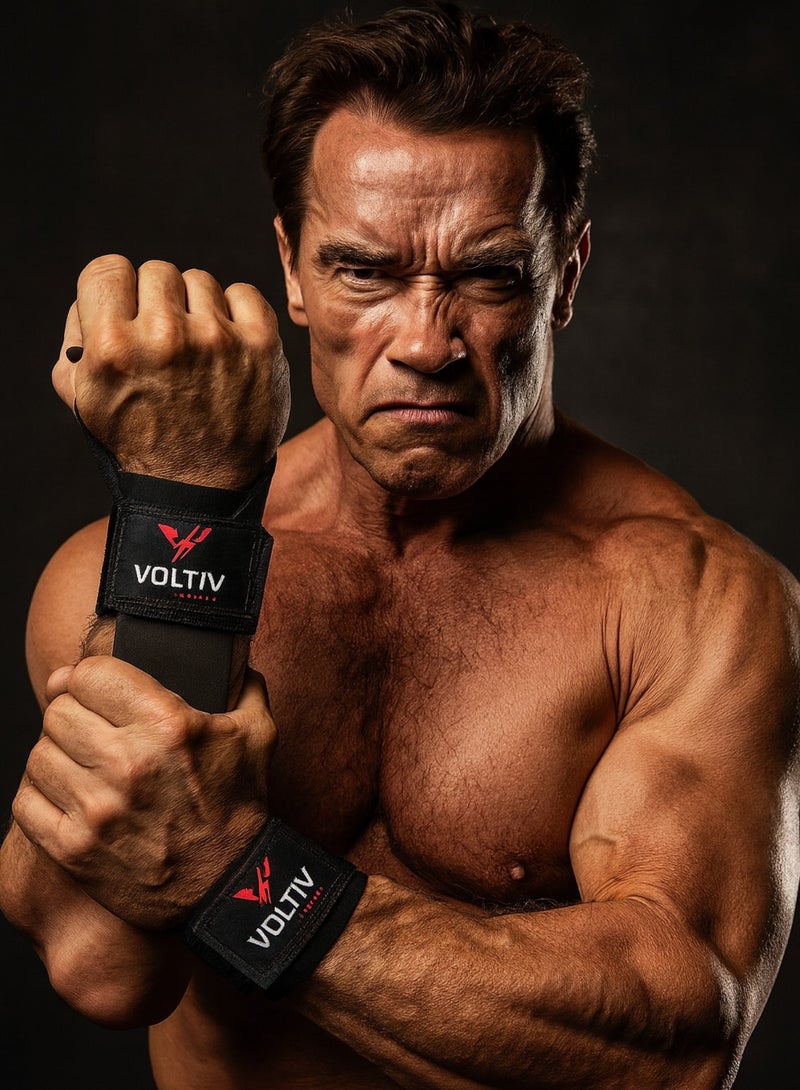 VOLTIV Weight Lifting Wrist Hooks Straps – Heavy Duty Steel Grip Support for Deadlifts, Pull-Ups, Rows & Shrugs – Adjustable Padded Wrist Wraps for Bodybuilding, Powerlifting & Gym Training - Image 3