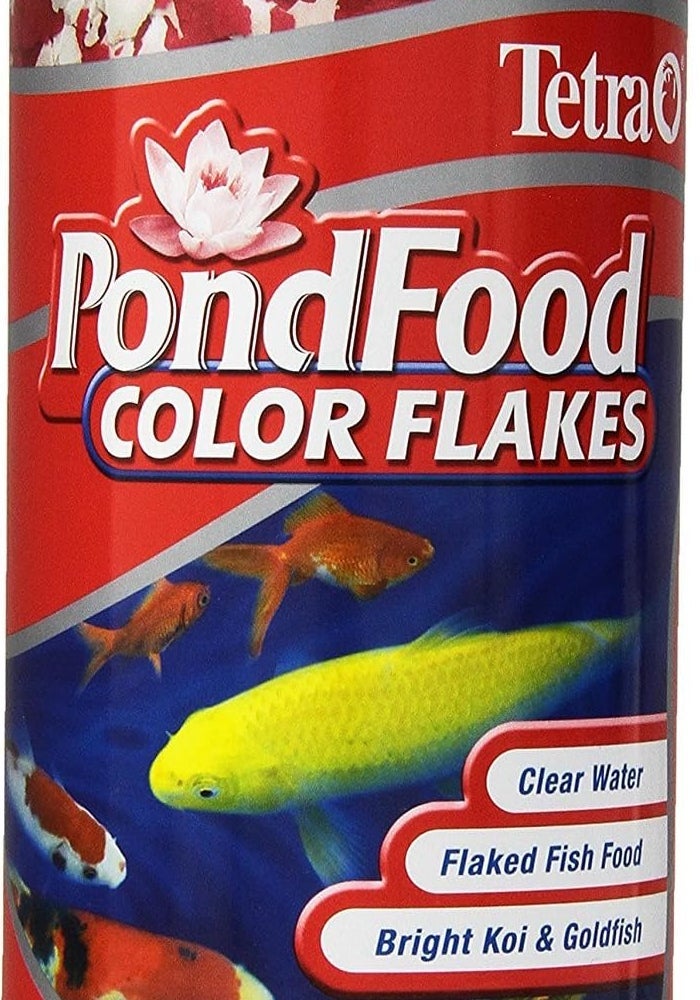 TetraPond Pond Food Color Flakes for Goldfish and Koi, 6-Ounce - Image 1