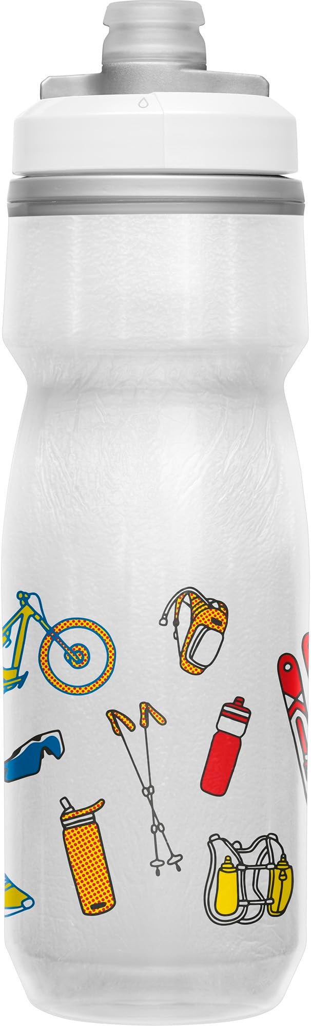 CamelBak Podium Chill Insulated Bike Water Bottle - Easy Squeeze Bottle - Fits Most Bike Cages - 21oz  Wild Pride - Image 2