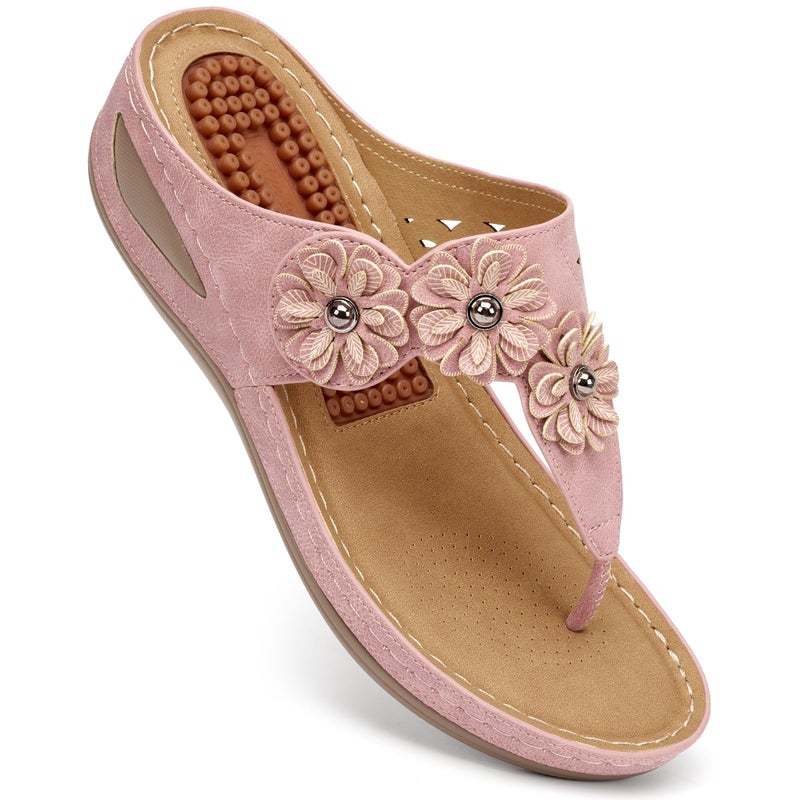 FUDYNMALC Sandals for Women Wedge Shoes: Summer All-Day Comfort Flip Flops 2026 Dressy Platform Footwear for Casual Walking - Image 1