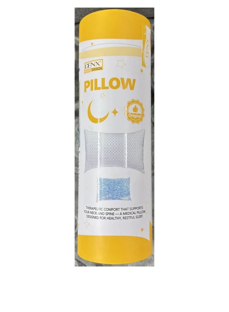 Dinex The Dinx DX3626 "Sukun" medical pillow is precisely shaped with the curves of the head and shoulders to relieve pressure and reduce neck pain and snoring. - Image 1